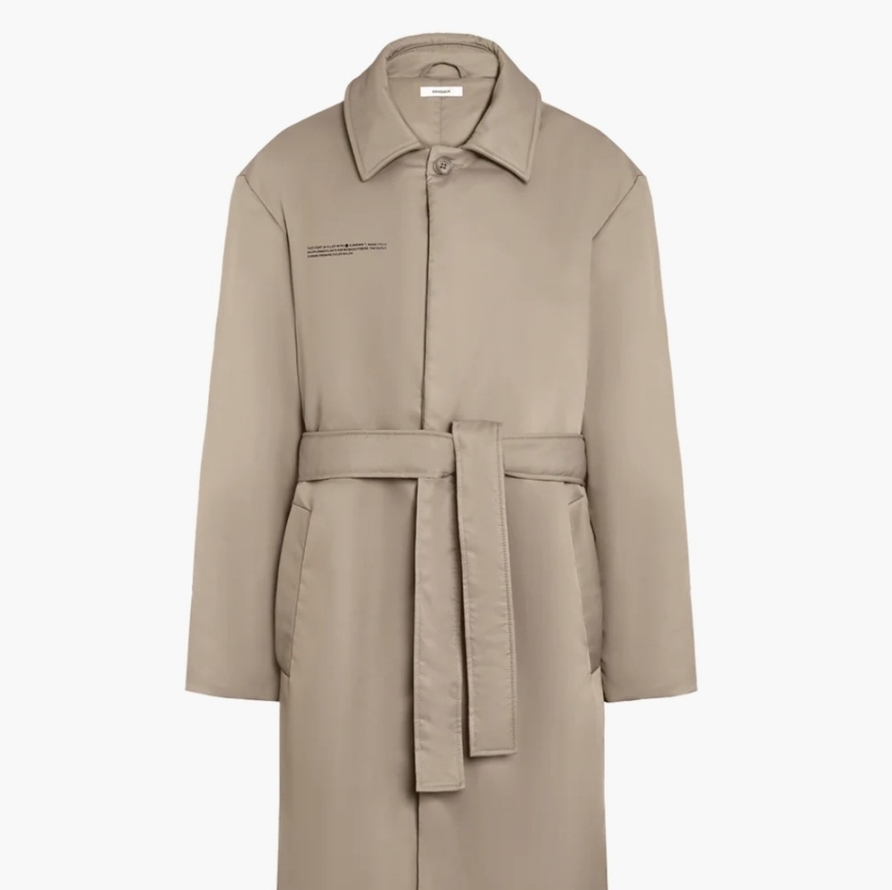 Pangaia Trench Coat. Size M. Color Taupe. New. - Picture 4 of 4